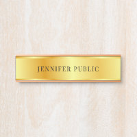 Elegant Rose Gold Modern Faux Gold Template