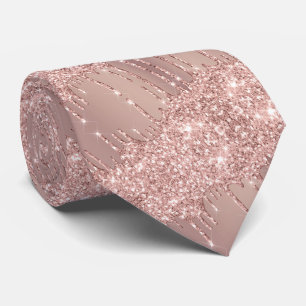 Elegant Rose Gold Neck Tie