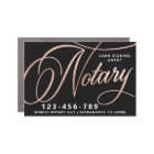 Elegant Rose Gold Notary Loan Agent Car Magnet
