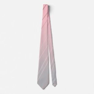 Elegant rose gold, pink & grey gradient ombre tie