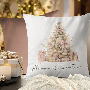 Gold christmas outlet cushions