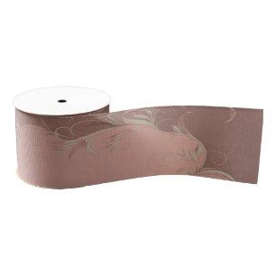 Elegant Rose Gold Wedding Grosgrain Ribbon