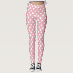 Elegant Rose Gold White Modern Trendy Template Leggings