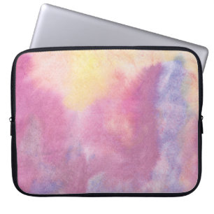 Elegant Rose Gold & White Quartz Marble Laptop Ski Sleeve