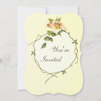 Elegant Rose Invitation Card