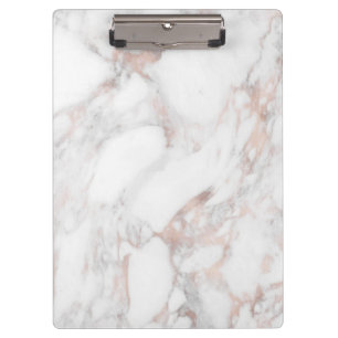 Elegant Rose Marble Modern Template Chic Trendy Clipboard