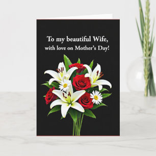 Elegant Rose Mothers Love Card