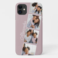 Elegant Rose Photo Collage Case-Mate iPhone Case