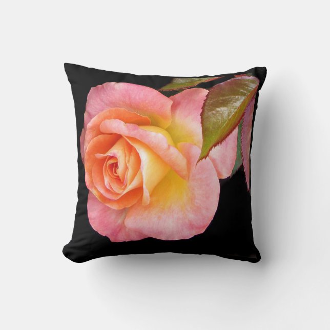 Elegant Rose Pillow (Front)