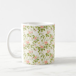 Elegant Rose Vine Flourish Coffee Mug