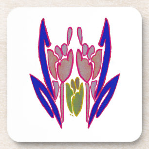 Elegant Rose Watercolor Art Print Coaster