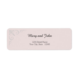Elegant Rose Wedding Label Return Address Return Address Label