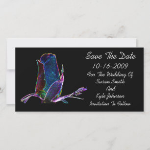 Elegant Rosebud Floral Wedding Save The Date