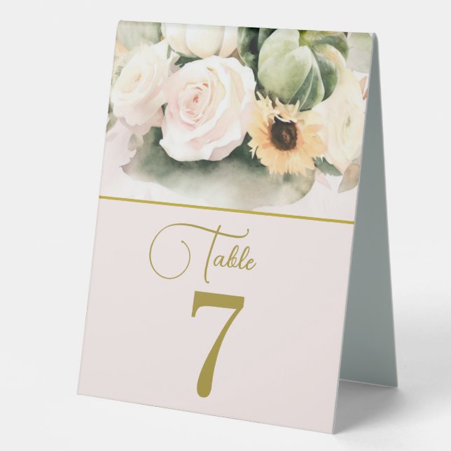 Elegant Roses and Sunflower Bouque (Front)