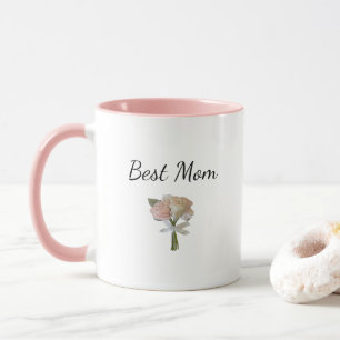 Elegant Roses Floral Mother's Day Best Mom Mug