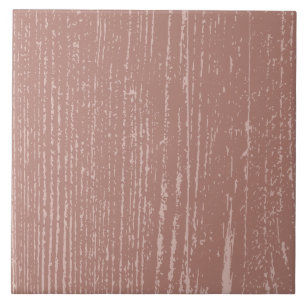 Elegant Rosy Brown Wood Grain Ceramic Tile
