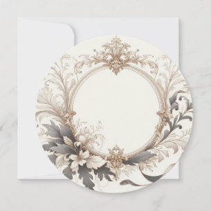 Elegant Round Invitation