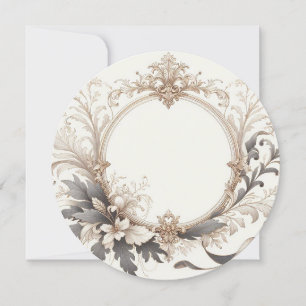 Elegant Round Invitation