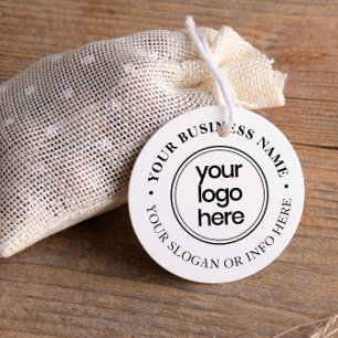 Elegant Round Typography Business Name Logo Self-inking Stamp