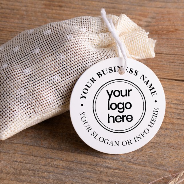 Elegant Round Typography Business Name Logo Self-inking Stamp (Rubber Stamp Mock-up)