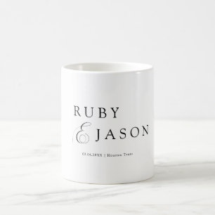 Elegant Royal Black Script Coffee Mug