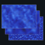 Elegant Royal Blue Foil Hanukkah Wrapping Paper Sheet<br><div class="desc">These 3 elegant royal blue foil look papers are stunning!  Your Hanukkah packages will look beautiful when wrapped!</div>