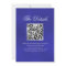 Elegant Royal Blue Rose Fancy QR Code Wedding