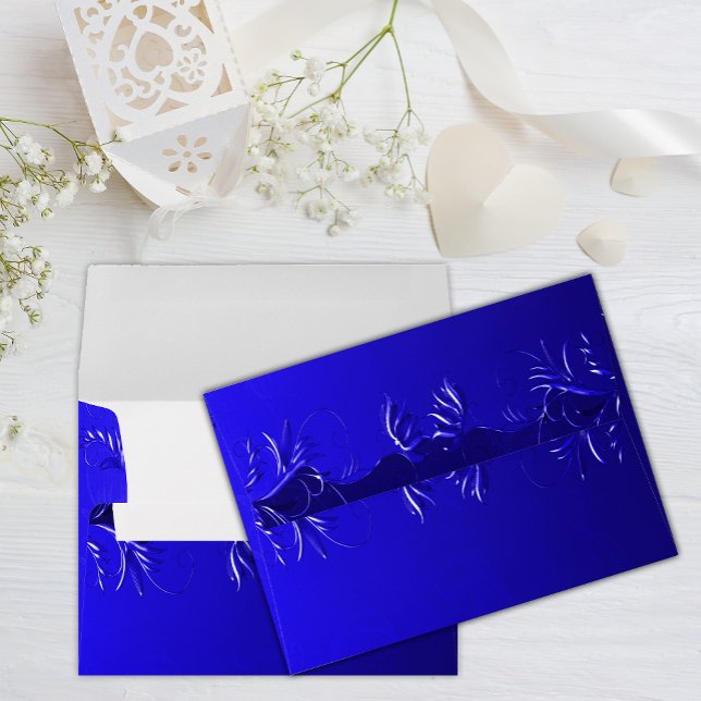 Elegant Royal Blue Wedding Envelope (Creator Uploaded)