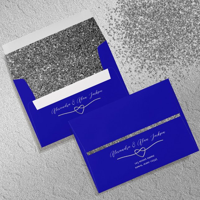 Elegant Royal Blue Wedding Envelope (Creator Uploaded)