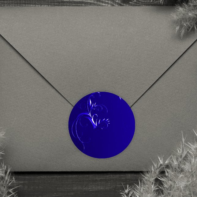 Elegant Royal Blue Wedding Envelope Seals (Creator Uploaded)