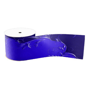 Elegant Royal Blue Wedding Grosgrain Ribbon