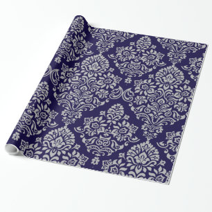 Elegant Royal Damask Pattern Wrapping Paper