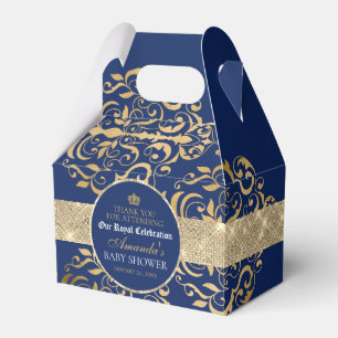 Elegant Royal Prince Baby Shower Favour Box