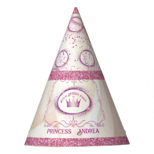 Elegant Royal Princess Birthday Party Celebration Party Hat