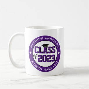 Elegant Royal Purple Class of 2023 Graduation Coffee Mug