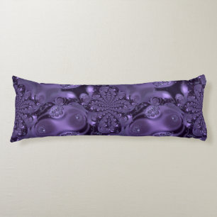 Elegant Royal Purple Liquid Sparkle Body Cushion