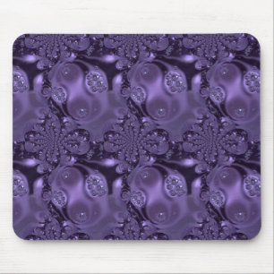 Elegant Royal Purple Liquid Sparkle Mouse Pad