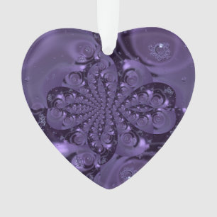 Elegant Royal Purple Liquid Sparkle Ornament