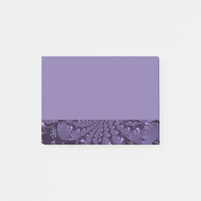 Elegant Royal Purple Liquid Sparkle Post-it Notes (Front)