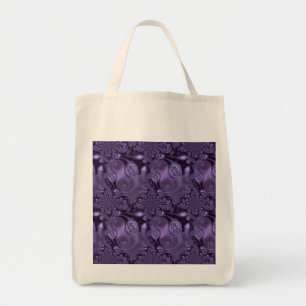 Elegant Royal Purple Liquid Sparkle Tote Bag