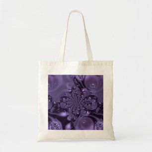 Elegant Royal Purple Liquid Sparkle Tote Bag