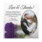 Elegant Royal Purple Rose Oval Photo Wedding