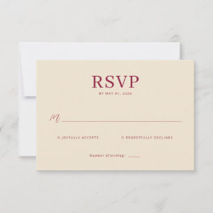Elegant RSVP Card Design