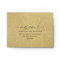 Elegant RSVP Envelope in Gold and Inside in Black