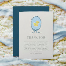 Elegant Rubber Ducky Baby Shower Flat