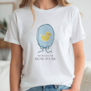 Elegant Rubber Ducky Mum-To-Be Baby Shower T-Shirt