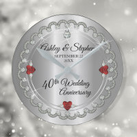 Elegant Ruby | Diamonds 40th Wedding Anniversary