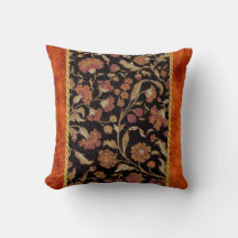 Elegant Rust Coloured Floral Pattern