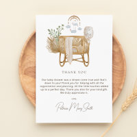 Elegant Rustic Boho Baby Cot Baby Shower