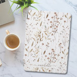 Elegant Rustic Boho Brown Floral Botanical iPad Pro Cover<br><div class="desc">Give your iPad a stylish upgrade with this elegant cover! Featuring a rustic boho watercolor design of brown flowers and leaves,  it’s a floral botanical gem for nature lovers. Both protective and pretty,  adding personality to your device!</div>